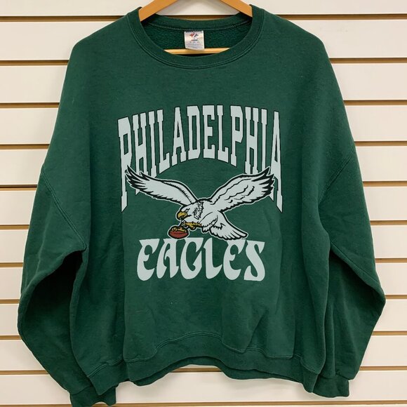 Vintage Philadelphia Eagles Football Sweatshirt, Retro NFL Men Women Shirt Tee - Picture 1 of 2